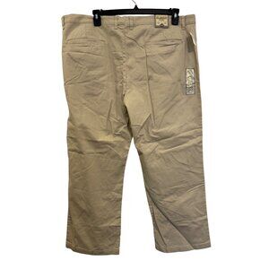 Old Navy Mens Classic Khakis 42x30 Straight Leg Beige Pants 100% Cotton